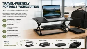 portable workstation with lightweight travel-friendly design for mobile productivity anywhere